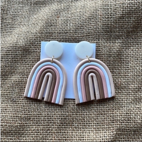 Boho bohemian Rainbow neutral colors Fall New Earrings New In Style - Picture 3 of 7